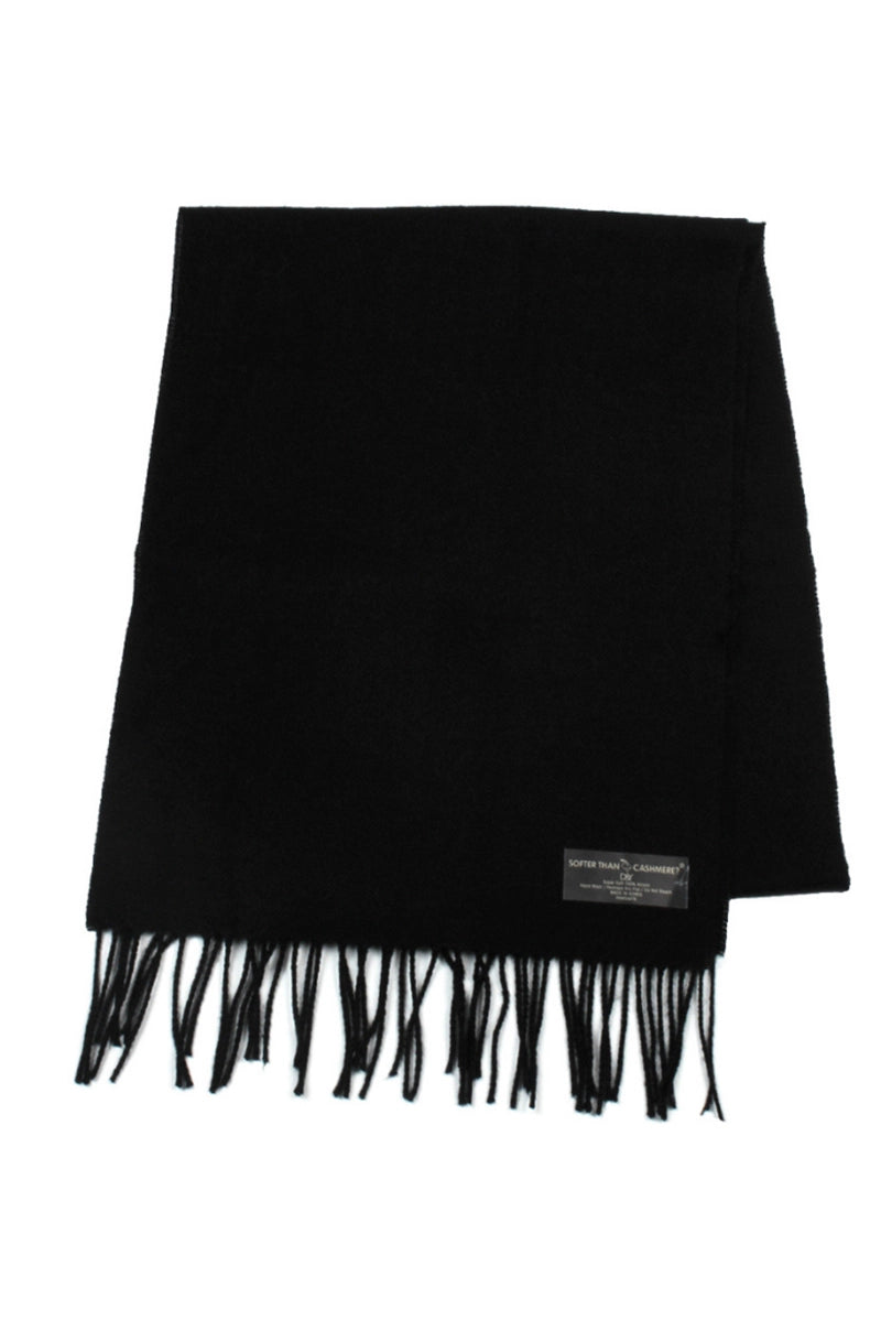 Black Vegan Cashmere Scarf