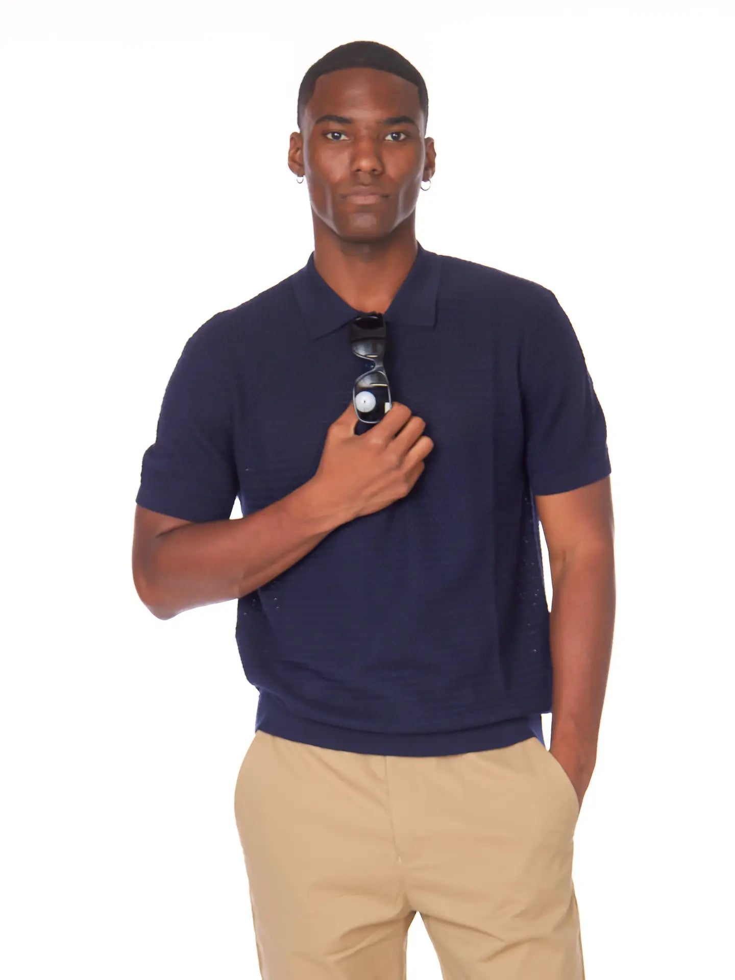 Textured Polo Shirt