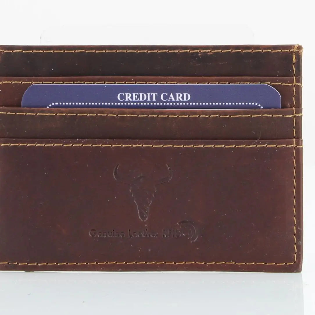 American Bison Leather Card Case