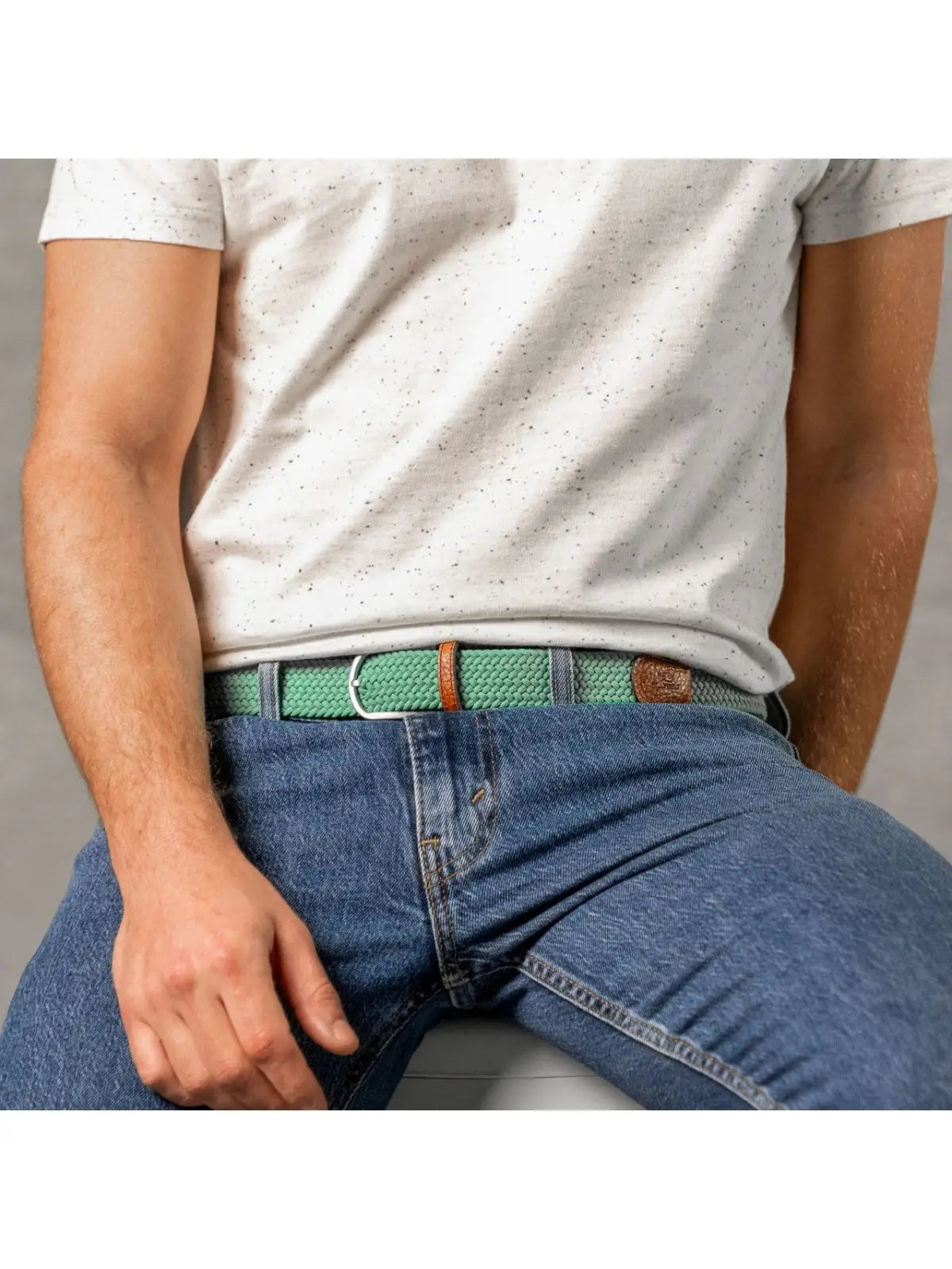 Elastic Woven Belt Golf Green