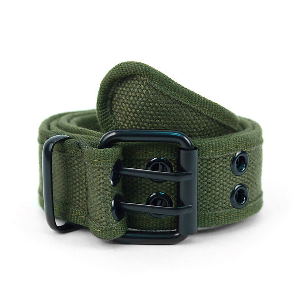 Men's Double Grommet Hole Canvas Belt