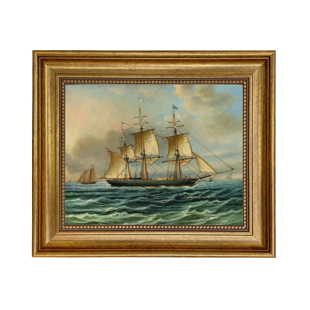 Baltimore Clipper Architect Oil Painting Print On Canvas