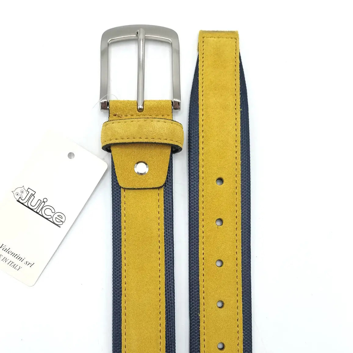 Suede & Canvas Belt