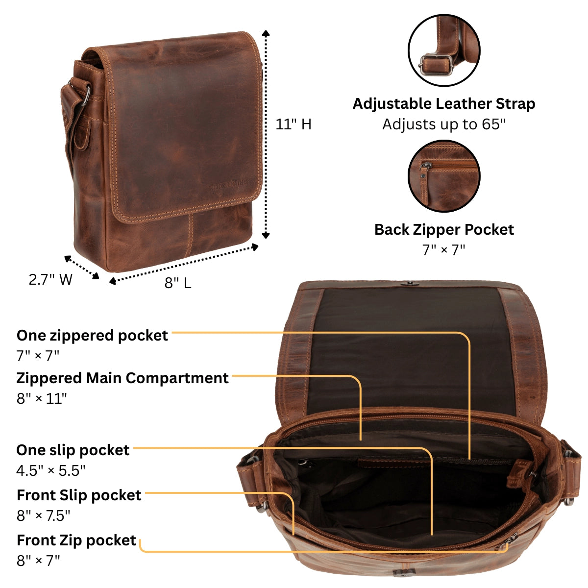 Halifax Leather Crossbody Bag