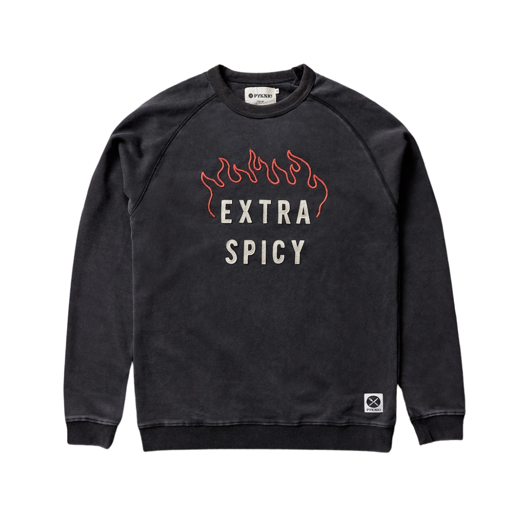 Extra Spicy Chainstitch & Felt Crewneck Sweatshirt
