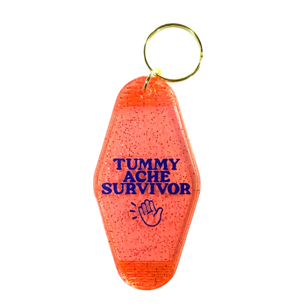 Tummy Ache Survivor Keychain