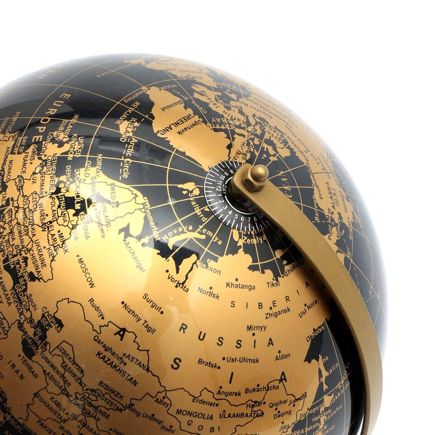 Tabletop Decorative Globe On Metal V Stand