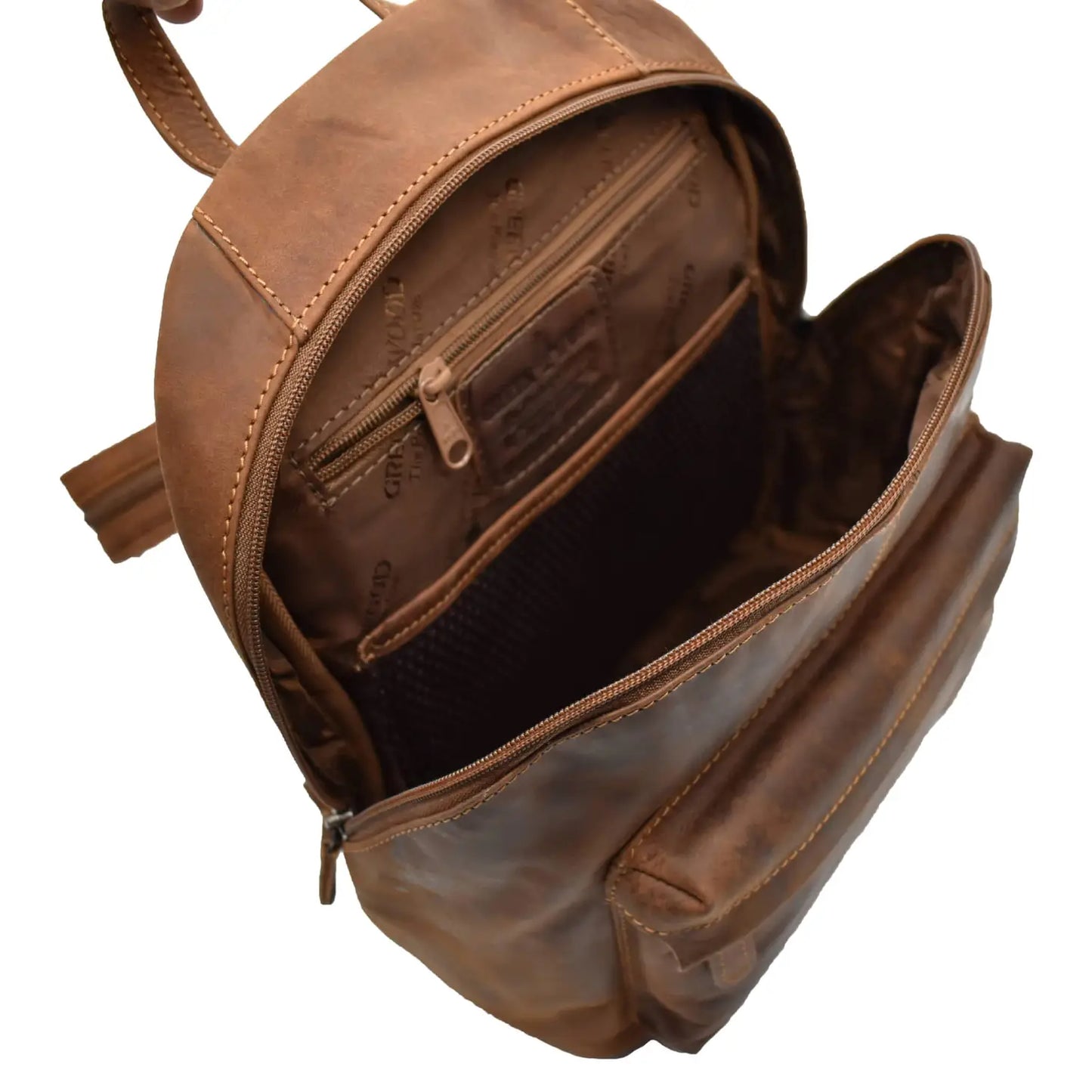 Leo Small Leather Rucksack Backpack