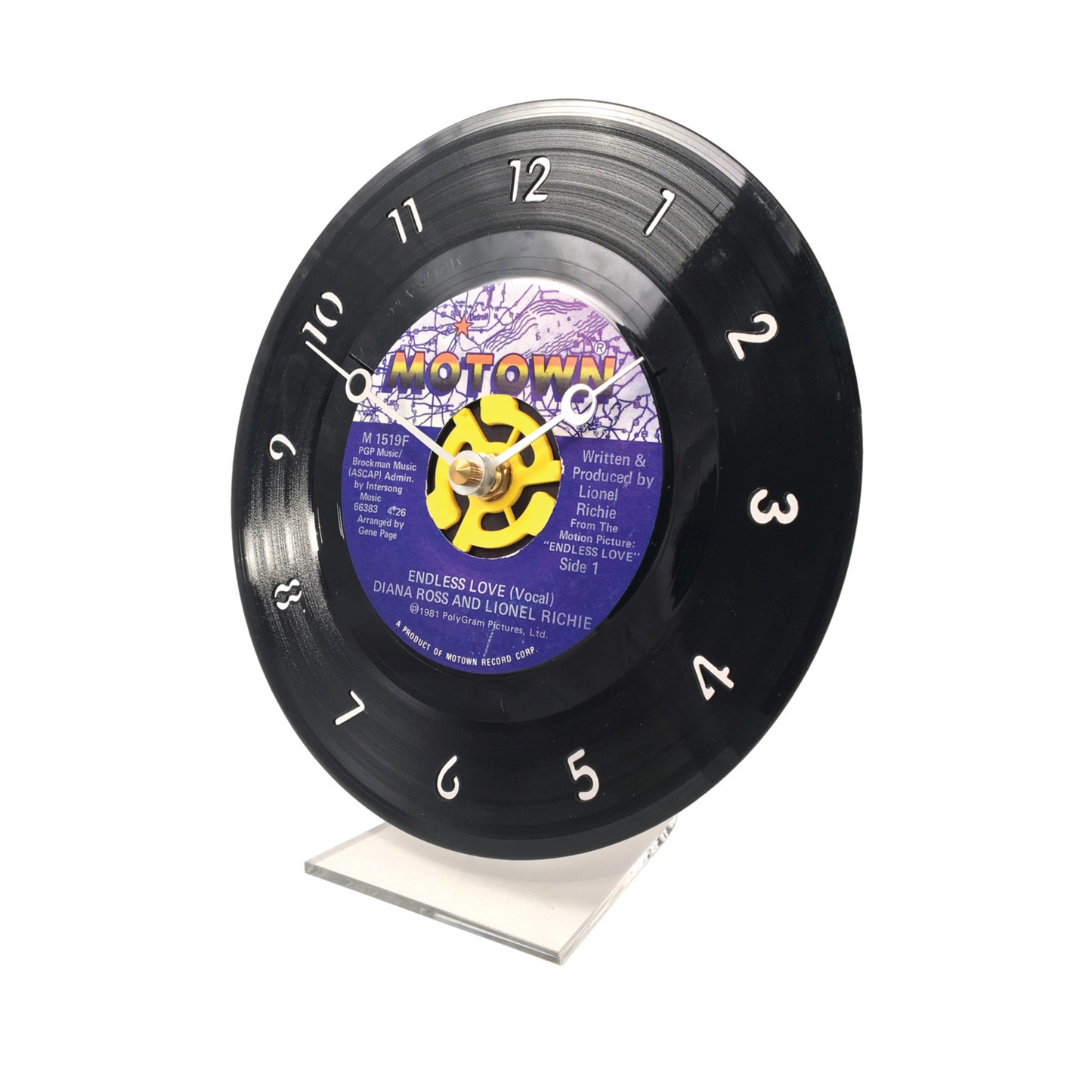 Rock LP Clock with Stand