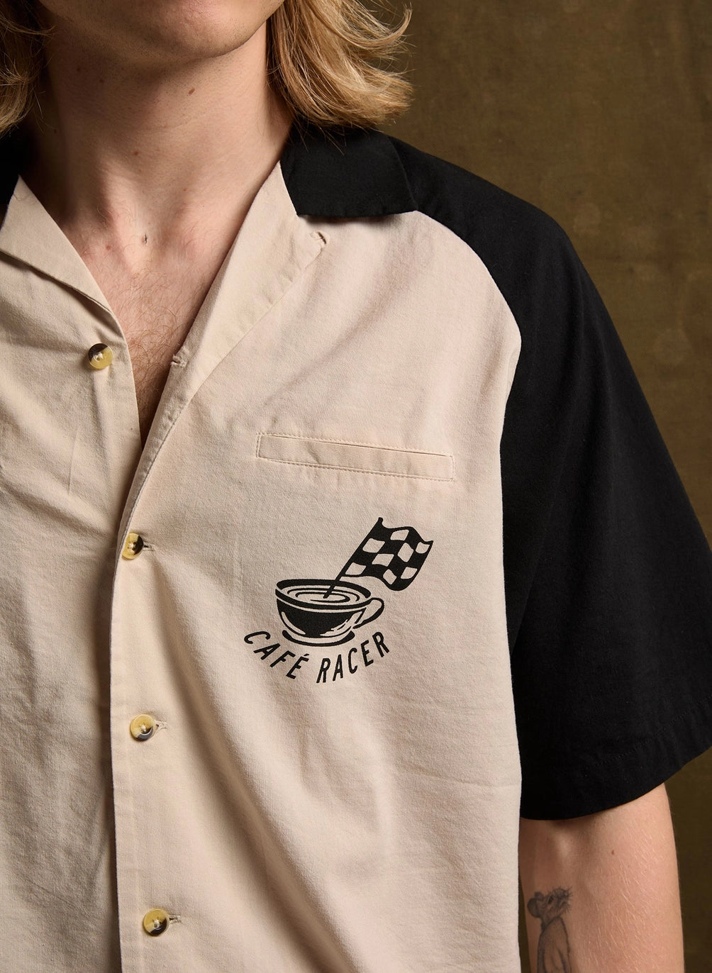 Cafe Racer Button Up Shirt