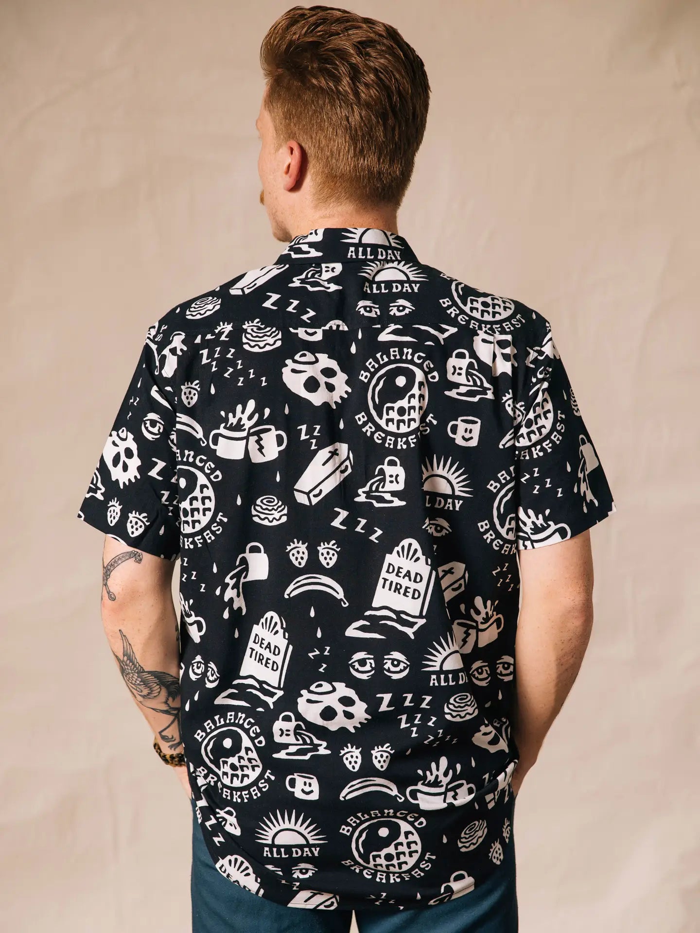 Dead Tired Coffee Casual Button Down Shirt