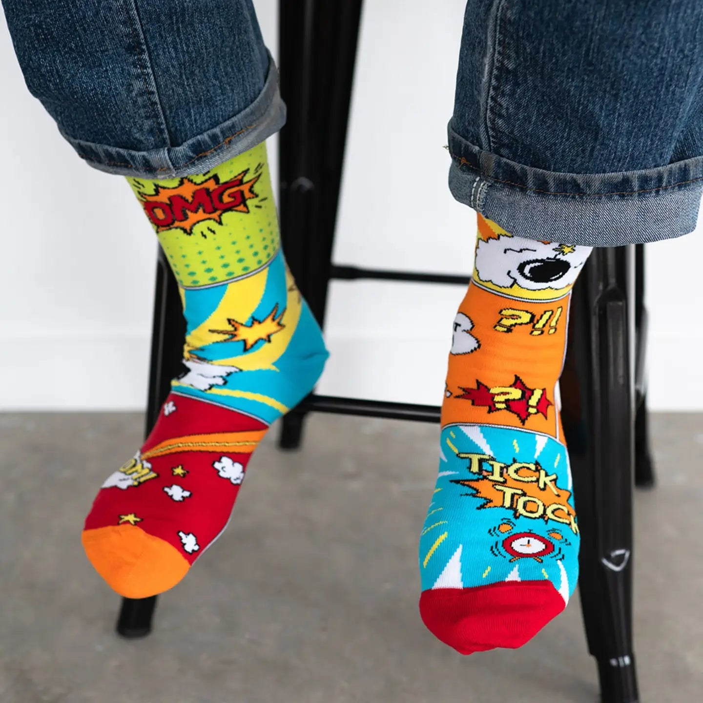 Mismatched Comics Socks