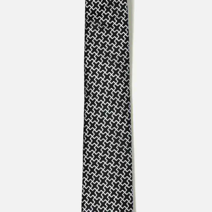 Black And White Cross Tie
