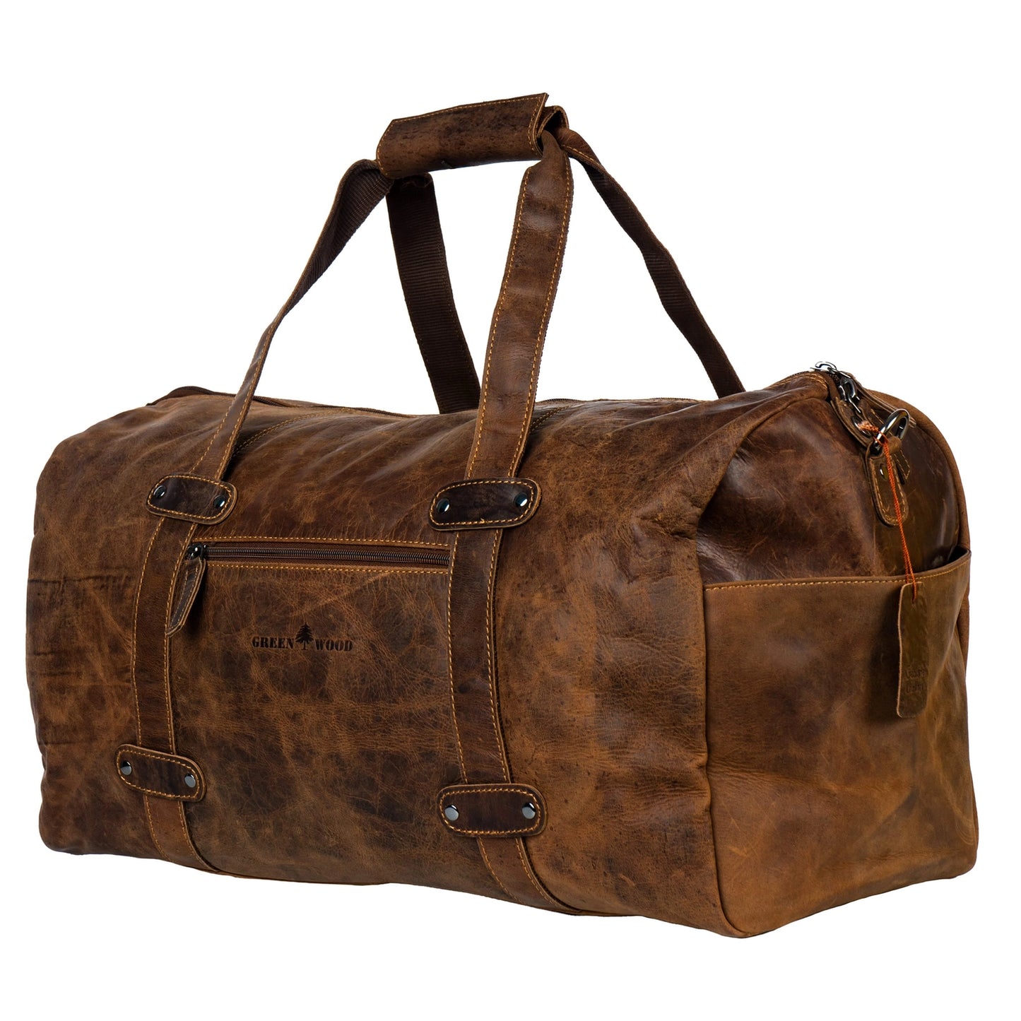 Leather Overnight Duffle Bag Munich