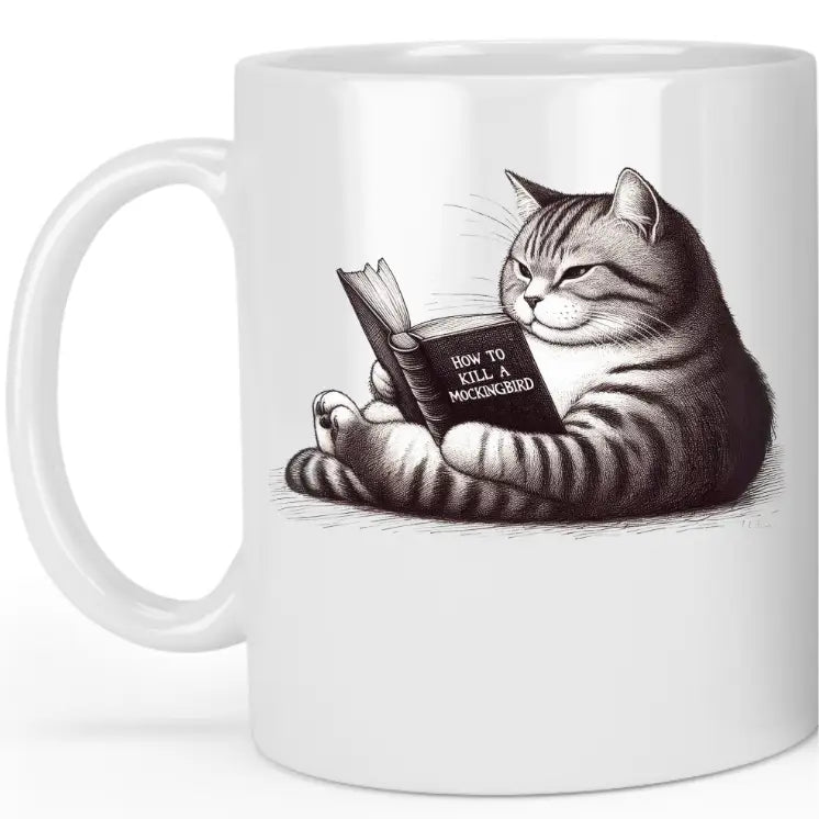 Cozy Reading Cat Mug