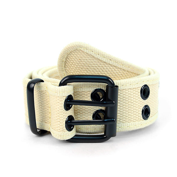 Men's Double Grommet Hole Canvas Belt