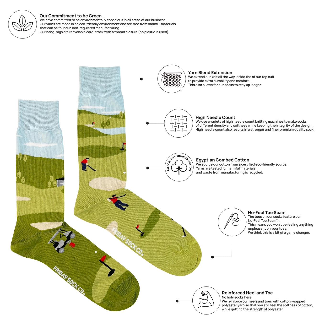 Mismatched Golf Socks