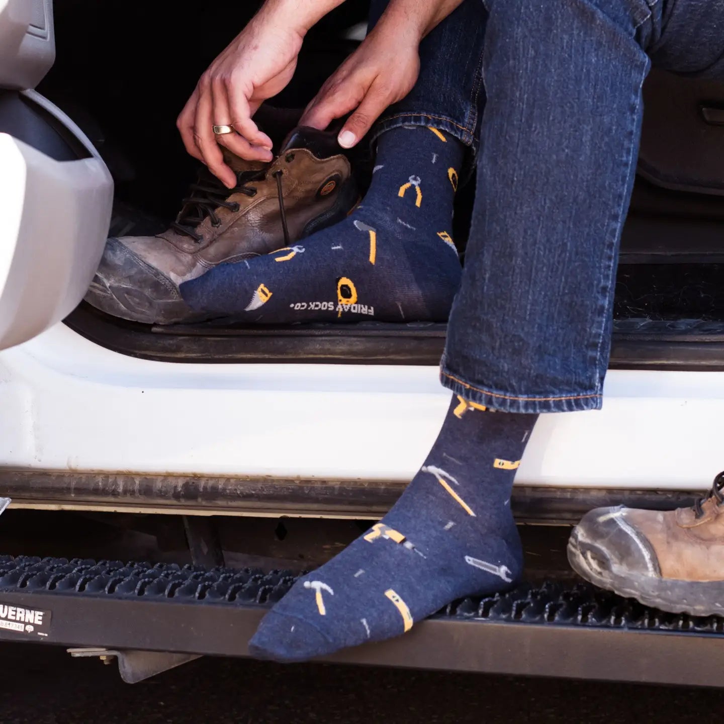 Mismatched Handyman Socks