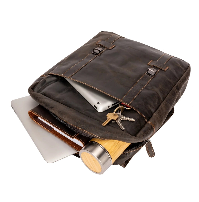 Melbourne Leather Laptop Backpack