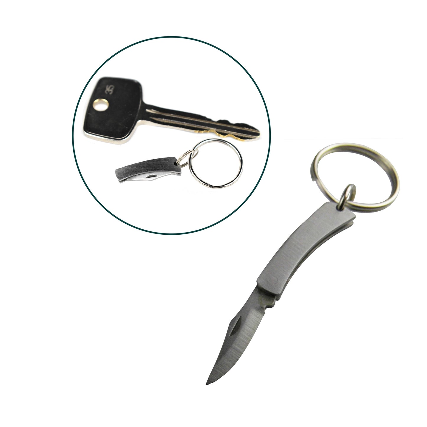 Micro Folding Knife Keychain