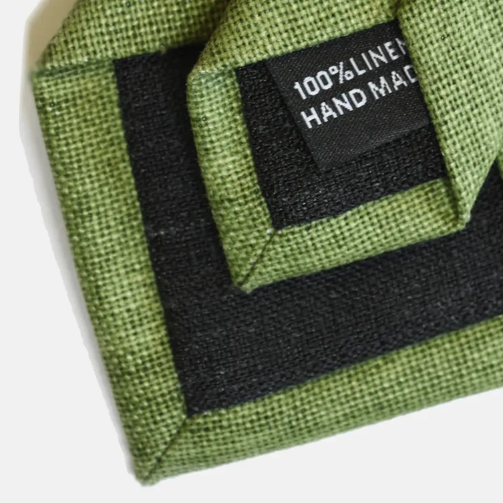 Moss Green Linen Tie