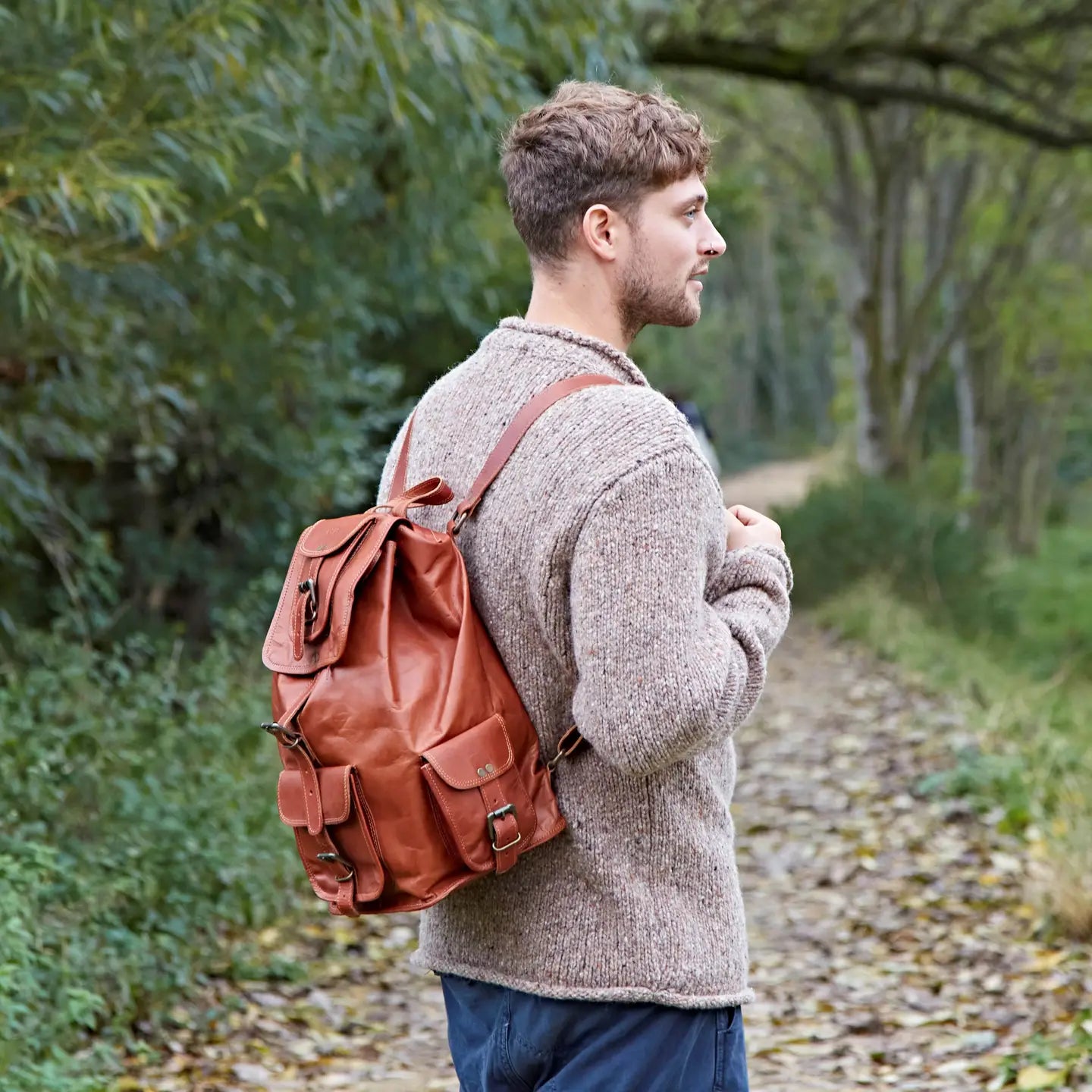 Vintage Leather Backpack
