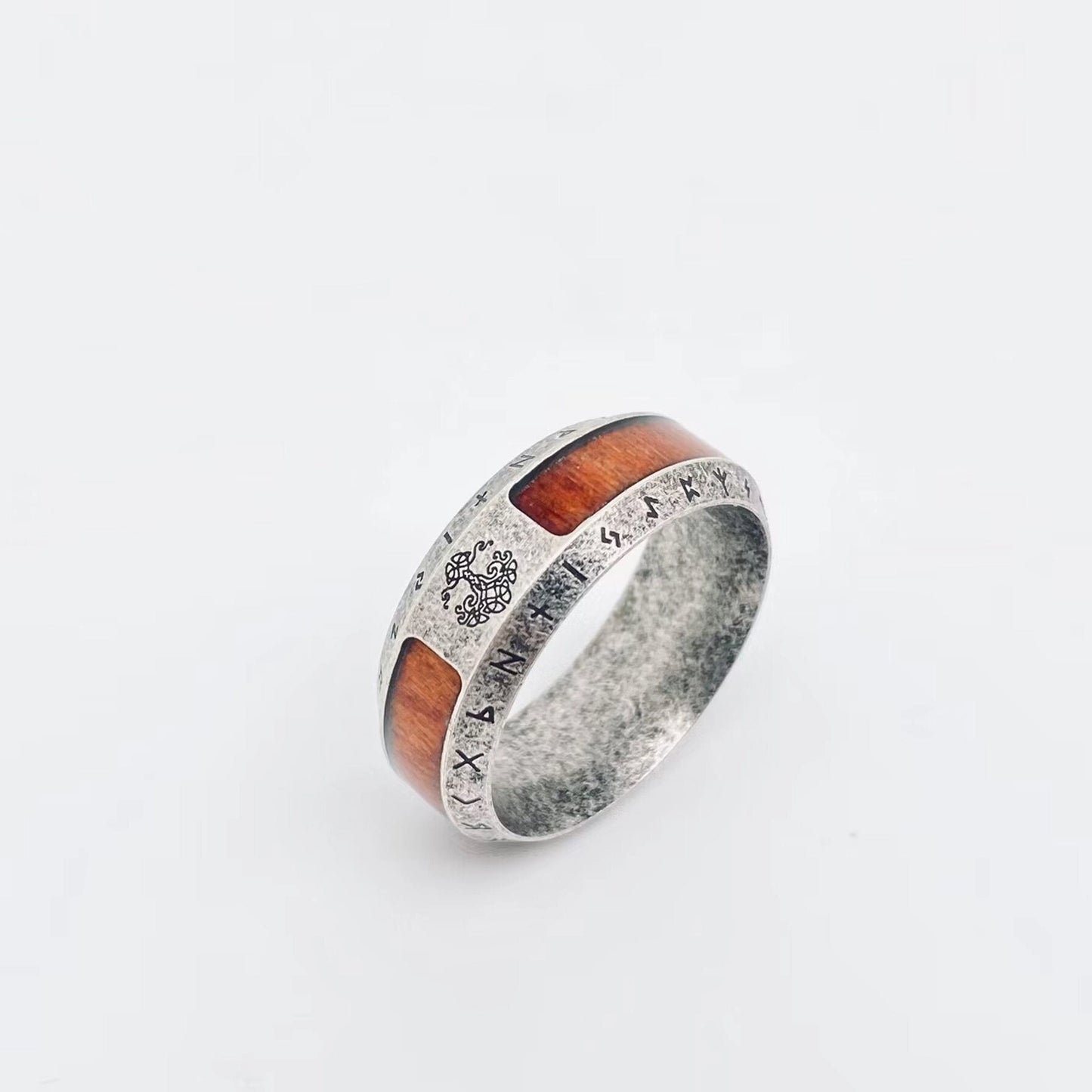 Tree of Life Rune Stainless Steel Ring