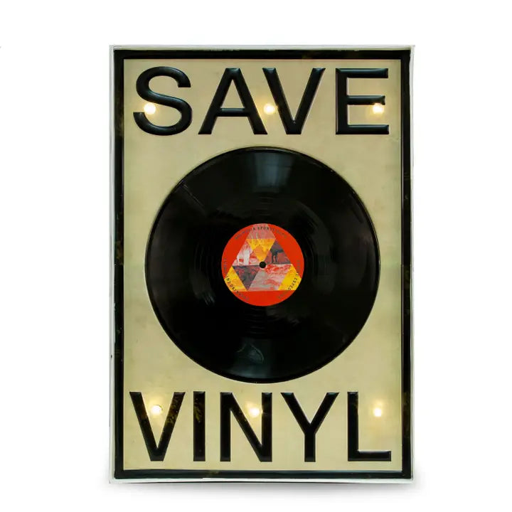 Save Vinyl Metal Sign Wall Decor