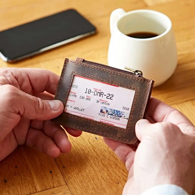 Slim Handmade Leather Card Holder