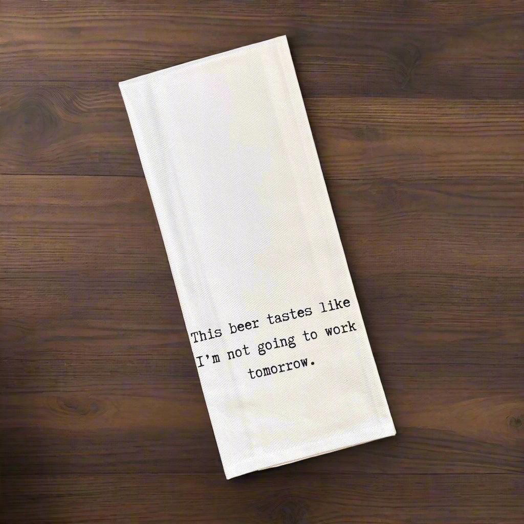 beer tea towel