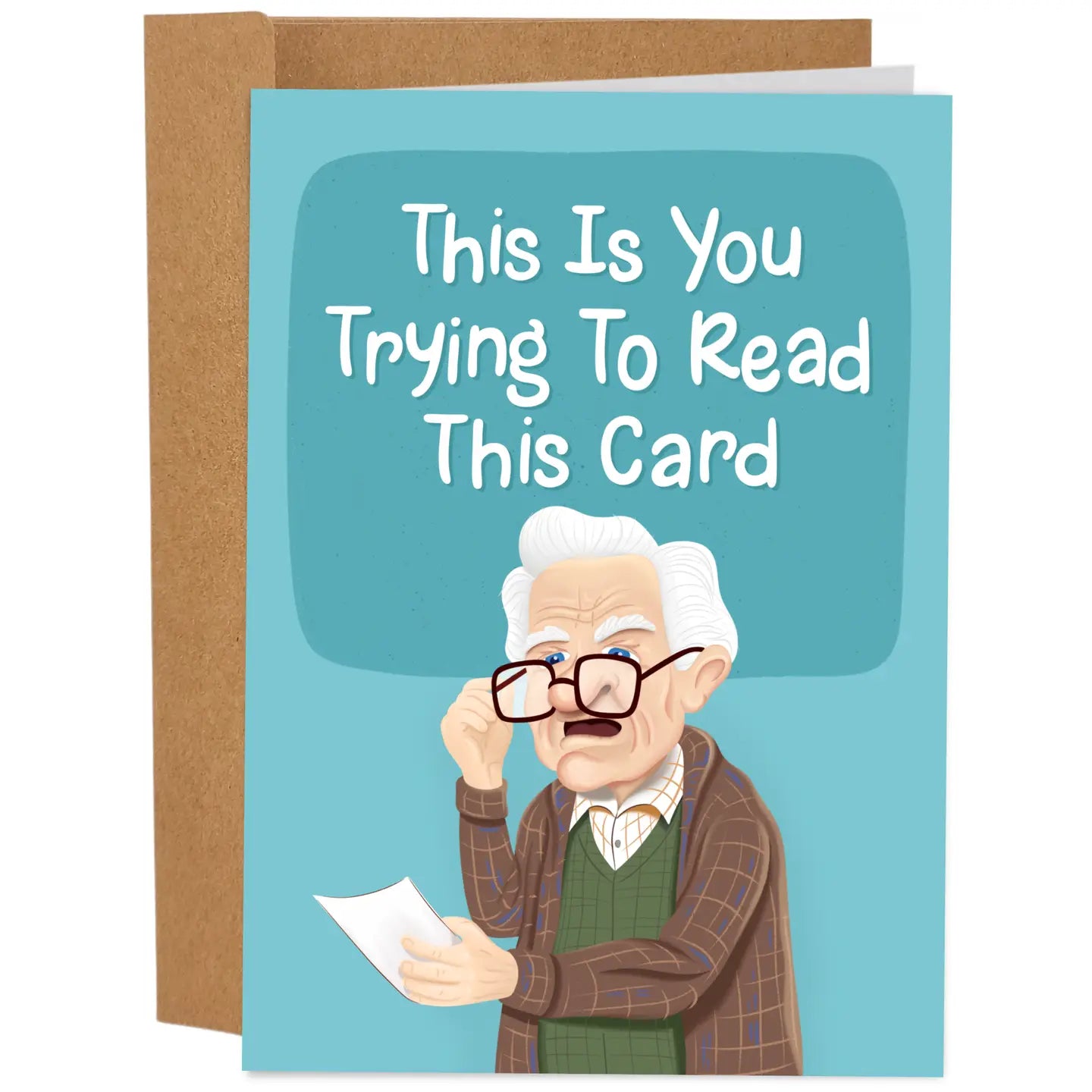 "This Is You Trying To Read This Card" Card