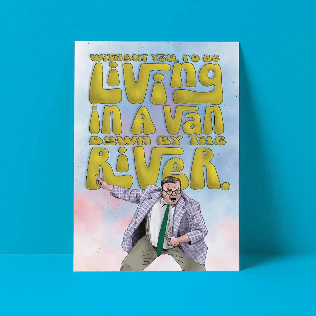 Van Down By The River Card