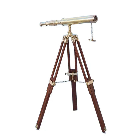 Floor Standing Brass Harbor Master Telescope 30"