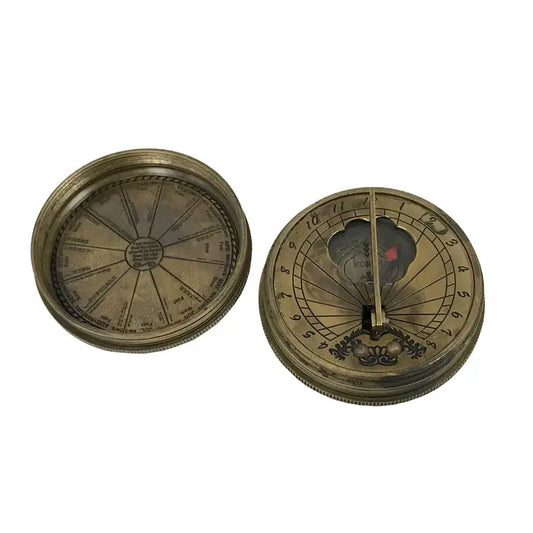 2" Antique Brass Sundial