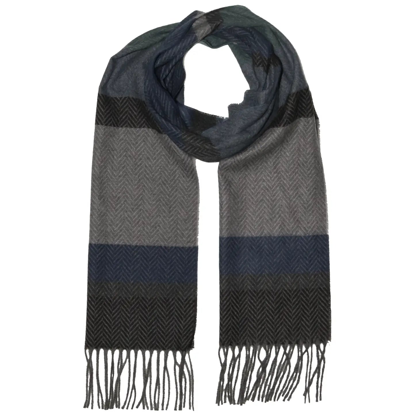 Multi Herringbone Stripe Scarves