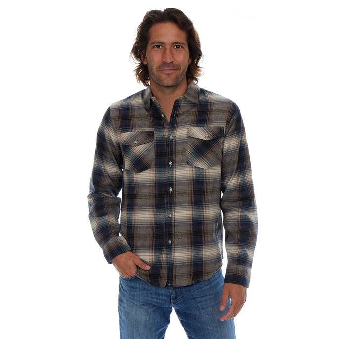 Long-Sleeved Plaid Flannel