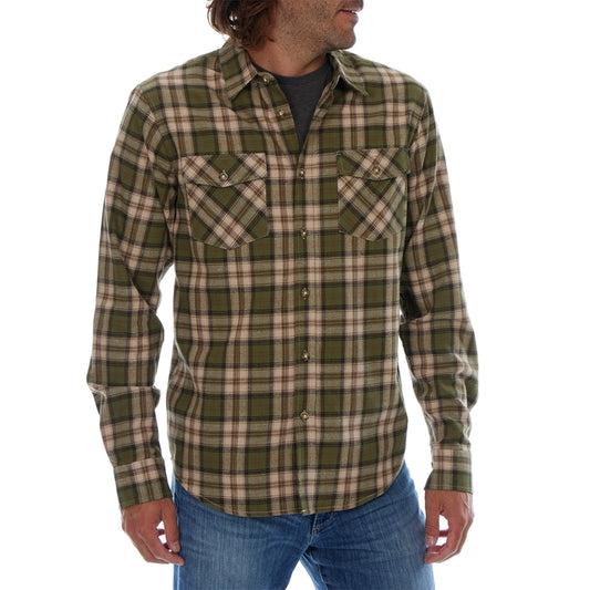 Long-Sleeved Plaid Flannel