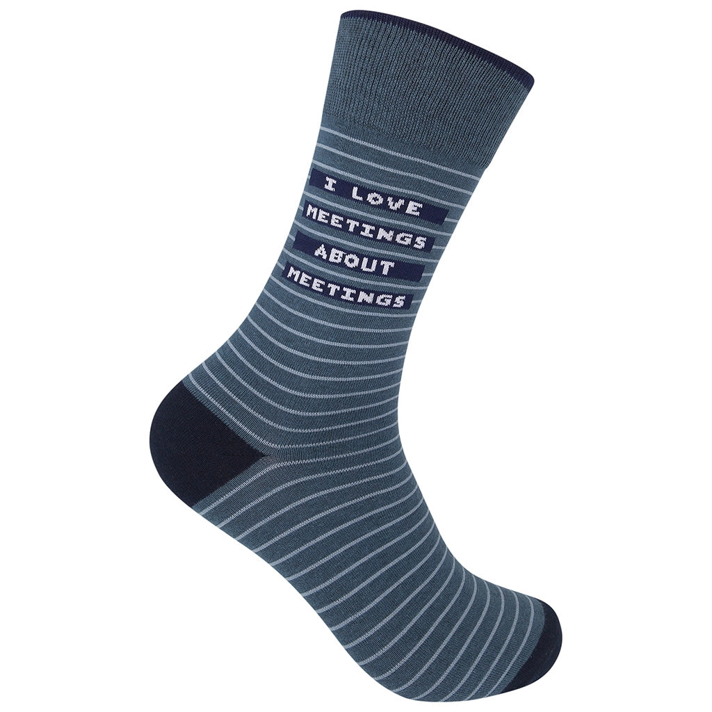 I Love Meetings Socks
