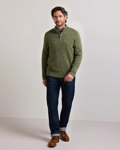 Wool 1/4 Zip Sweater