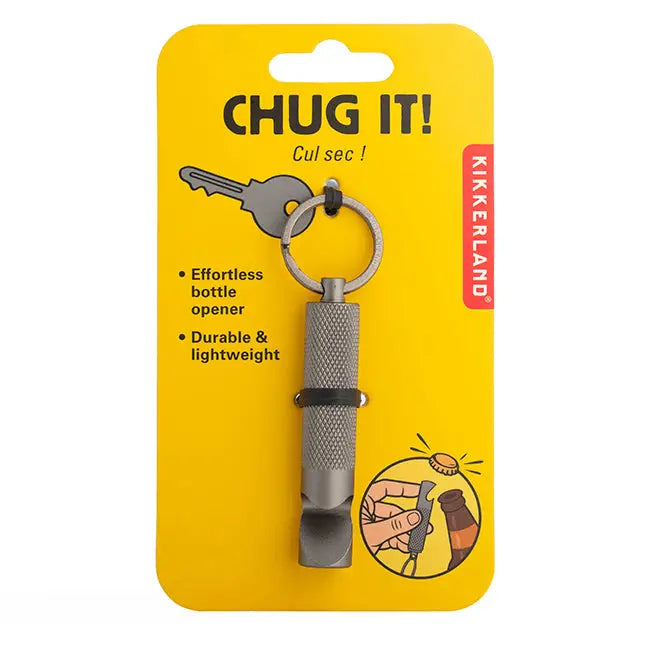 "Chug It!" Keyring Bottle Opener