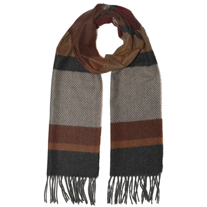 Multi Herringbone Stripe Scarves