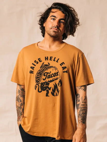 Raise Hell Eat Tacos Tee