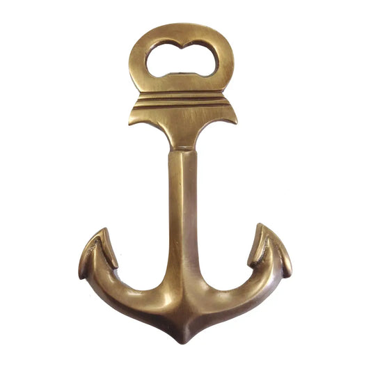 Antiqued Brass Anchor Bottle Opener