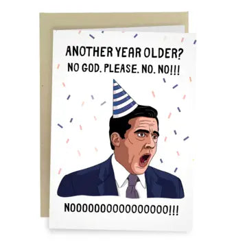 Michael Scott Noooo - Tv Show Inspired Birthday Card