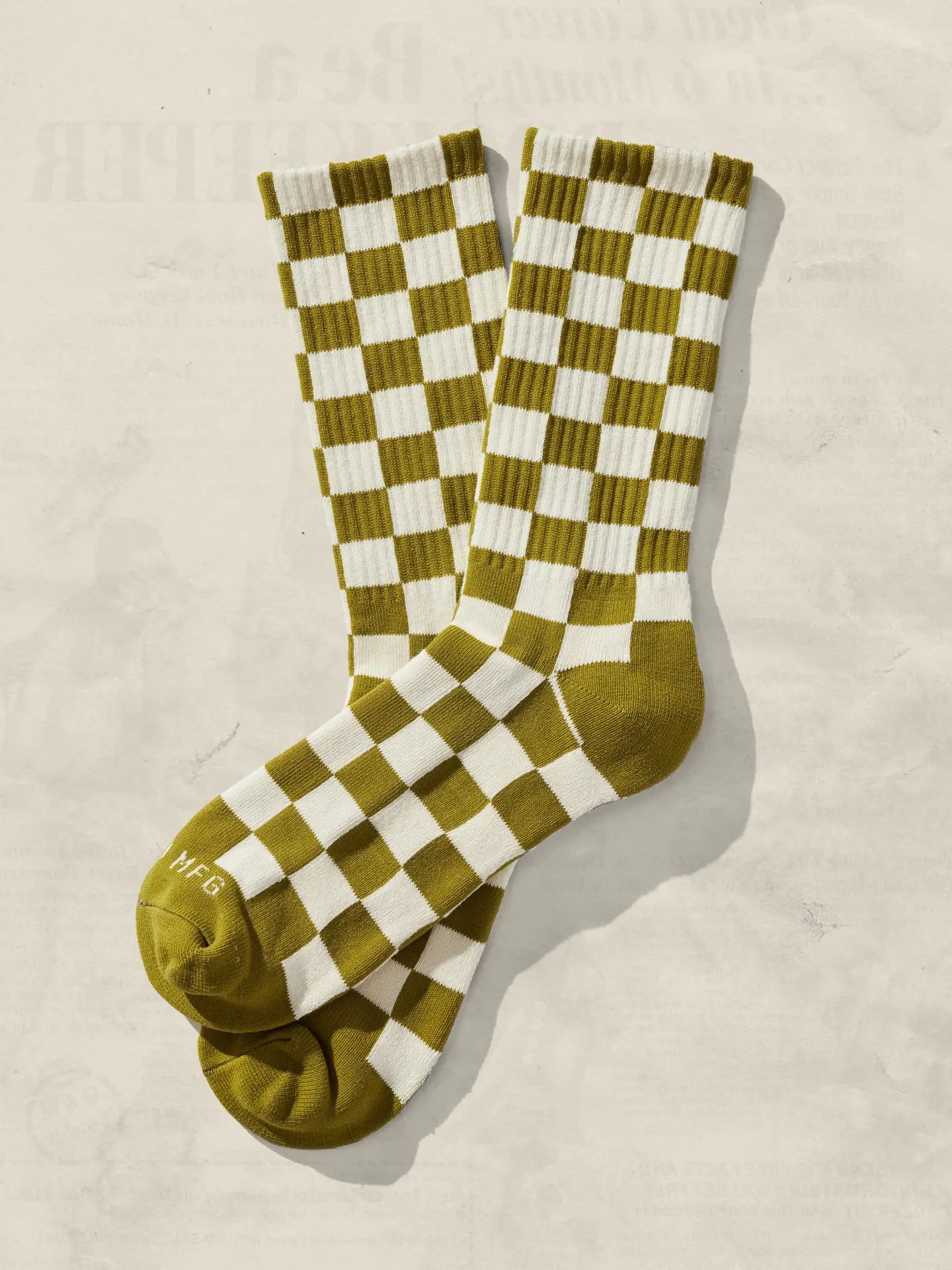 Checkerboard Crew Socks