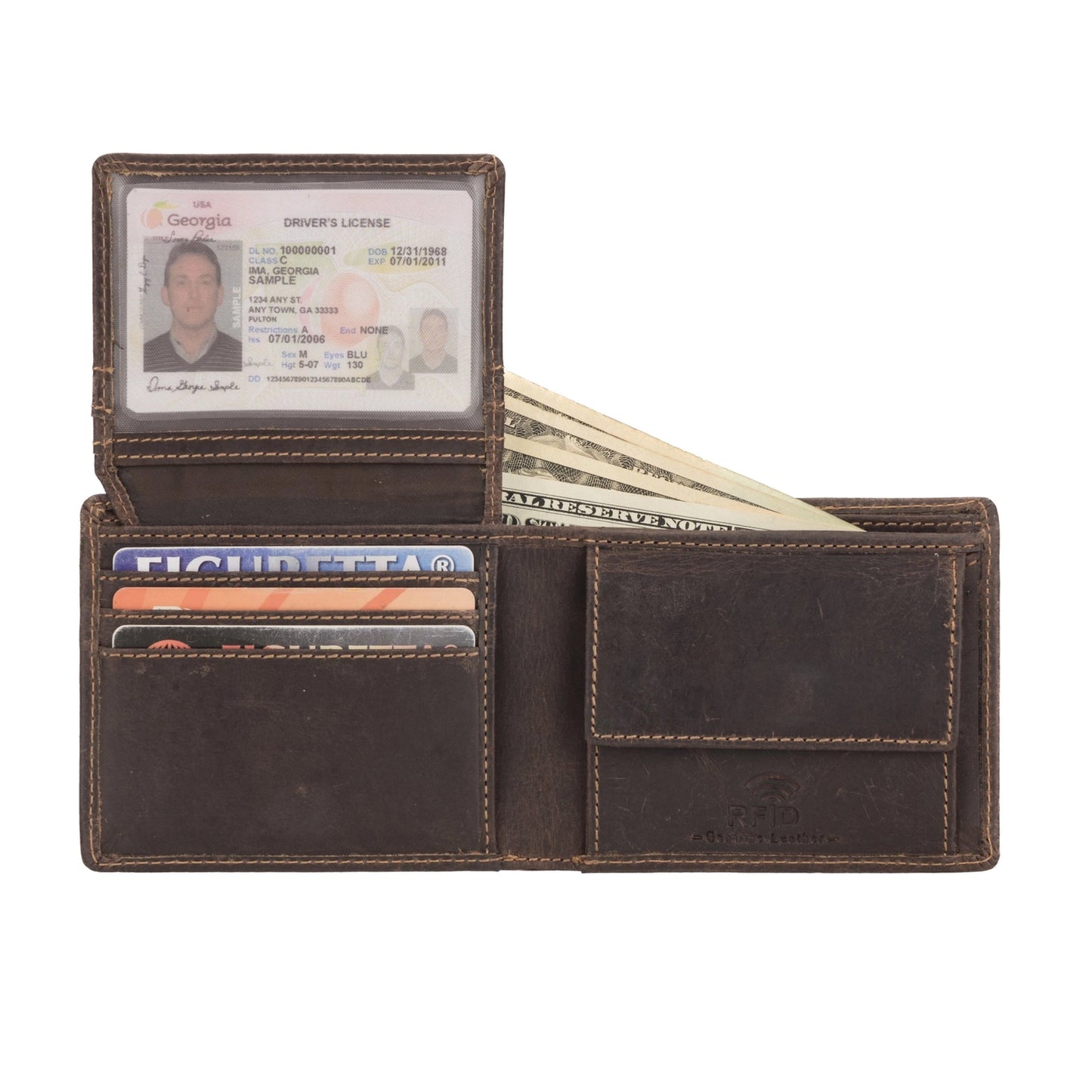 Charlie Leather Bifold Wallet
