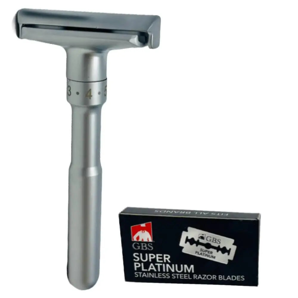 Go Max Safety Razor Safety Razor with Adjustable Handle – Timber & Ties
