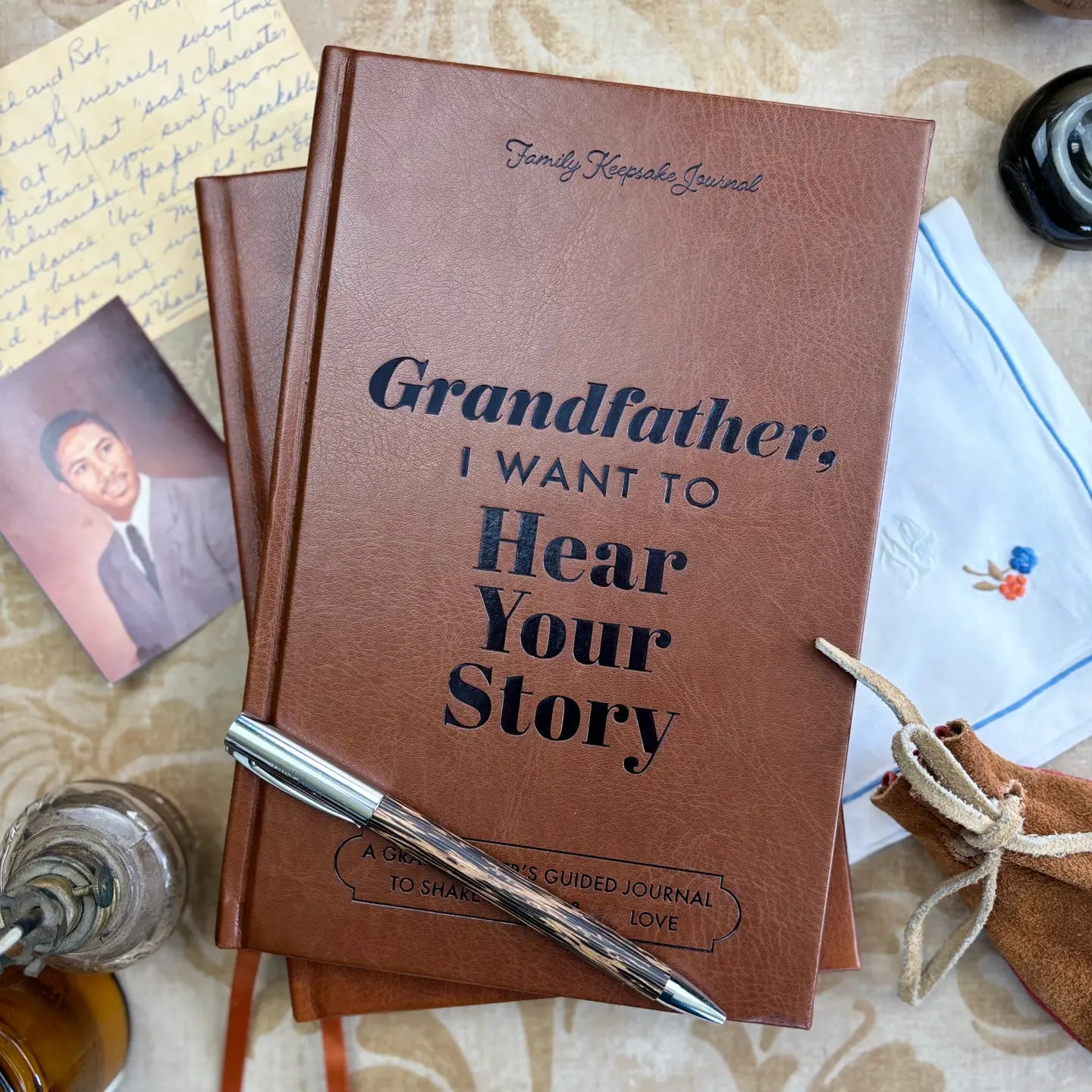 "Grandfather, I Want To Hear Your Story" Keepsake Journal (Premium)