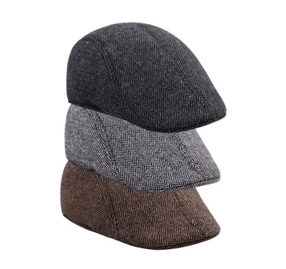 Herringbone Ivy Flat Cap
