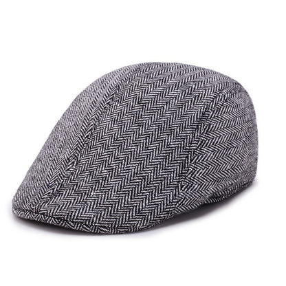 Herringbone Ivy Flat Cap